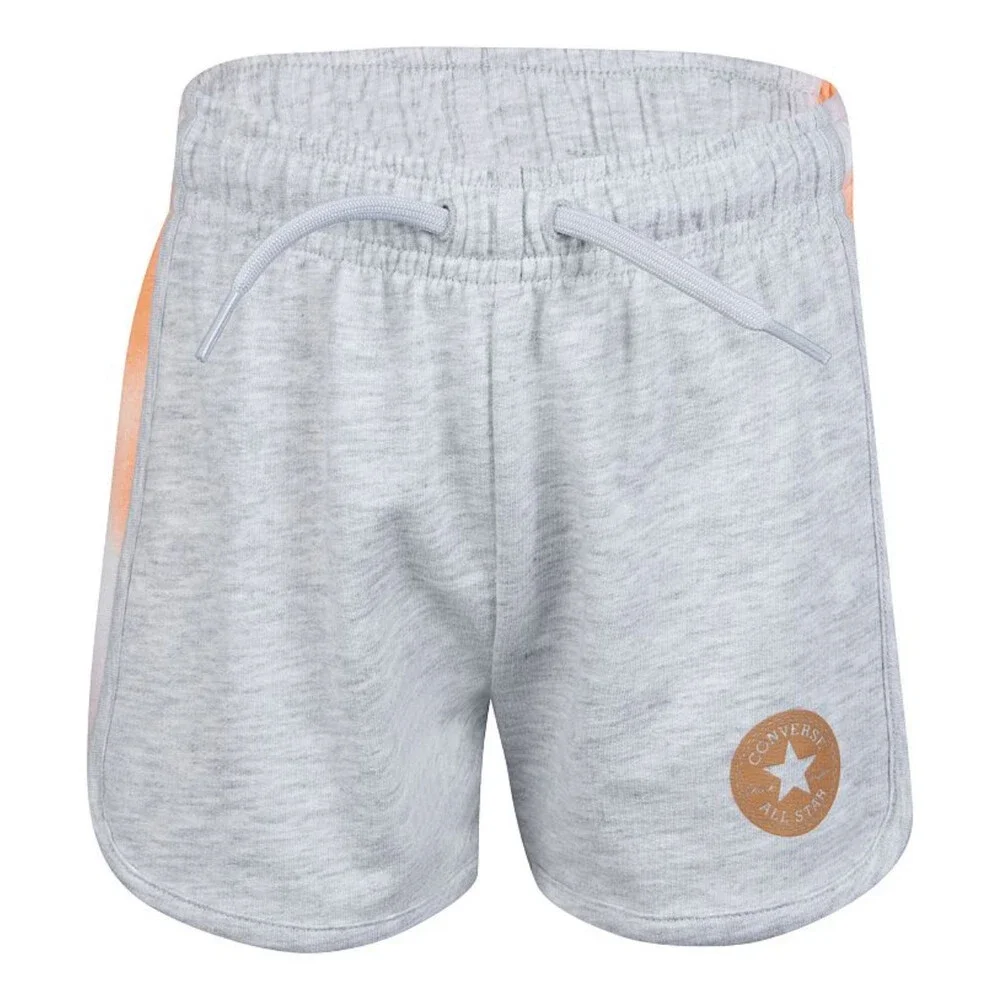 Converse Chuck Taylor All Star Shorts Kids Small Gray Drawstring Waist UPS1197